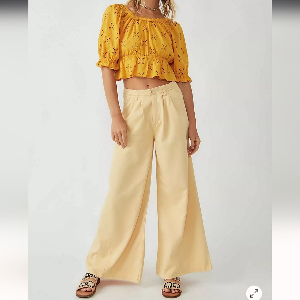Free People Light As Spring Trousers